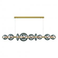  47257-023 - Atomo 74" LED Chandelier In Gold With Smoked Glass