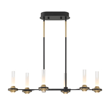  45713-019 - Torcia 12 Light Chandelier in Black and Brass