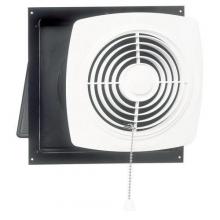  506 - 10 in., Chain-Operated Wall Fan, White Square Plastic Grille, 470 CFM.