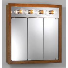  755403 - Tri-View with Four Bulb Light, Honey Oak