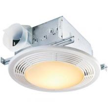  8663RP - Decorative Fan/Light, White Plastic Grille, 100 Watt Incandescent Light, Title 24 compliant.