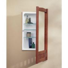  9000C - Mission, Recessed, 17-3/16 in.W x 33-3/16 in.H,Cherry, Framed Beveled Mirror.