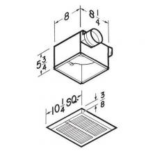  HD50 - Heavy Duty Fan, 50 CFM, 1.5 Sones. Energy Star qualified.