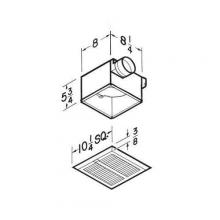  HD50NT - Heavy Duty Fan. 50 CFM, 1.5 Sones with metal grille. Energy Star qualified.