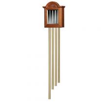  LA501CY - Chime, Cherry, beveled mirror, 4 real brass tubes