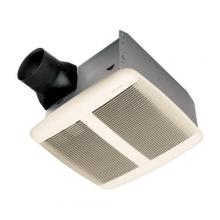  QTR080L - Ultra Silent Bath Fan, Fan/ Light/Night Light,  White Grille,  80 CFM.