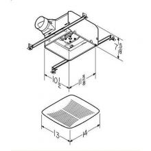  QTREN080 - Ultra Silent Fan, QTREN Fan/Light, White Grille, 80 CFM.Energy Star® Qualified.