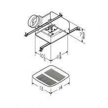  QTXEN050 - Ultra Silent Bath Fan, White Grille ,50 CFM. Energy Star® Qualified.