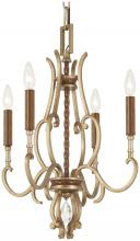  N6554-690 - 4 LIGHT CHANDELIER