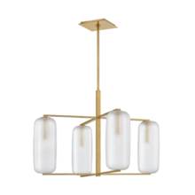  3474-AGB - 4 LIGHT CHANDELIER