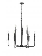  29309-MB - Savanne 9-Light Chandelier Ceiling Light Matte Black