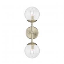  8152-MG - Avell 2-Light Wall Sconce Modern Gold