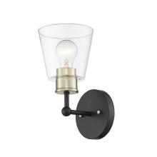  9131-MB/MG - Cameron 1-Light Wall Sconce Matte Black Modern Gold