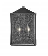  42642-PBK - Caswell 2-Light Outdoor Wall Sconce Powder Coated Black