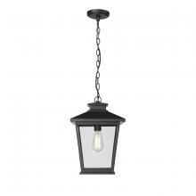  4722-PBK - Bellmon 1-Light Outdoor Hanging Lantern Powder Coated Black