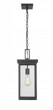  42607-PBK - Barkeley 1-Light Outdoor Hanging Lantern Powder Coated Black