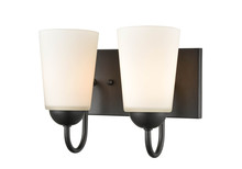  9812-MB - Ivey Lake 2-Light Vanity Matte Black