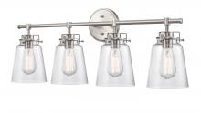  4414-BN - Amberose 4-Light Vanity Brushed Nickel