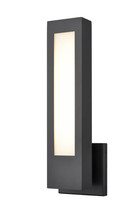  8071-PBK - Amster 1-Light LED Outdoor Wall Sconce Powder Coated Black