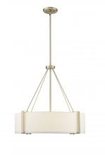  28203-MG/WH - Telfar 3-Light Pendant Light Modern Gold/White