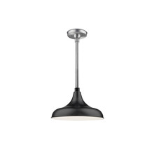  RMWHS14-SB - R Series 1-Light Modified Warehouse Shade Satin Black