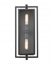  250002-TBK - Rankin 2-Light Outdoor Wall Sconce Textured Black