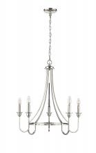  12205-PN - Artemis 5-Light Chandelier Ceiling Light Polished Nickel