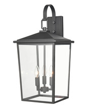  2974-PBK - Fetterton 3-Light Outdoor Wall Sconce Powder Coated Black