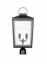  42654-PBK - Devens 2-Light Outdoor Post Lantern Powder Coated Black