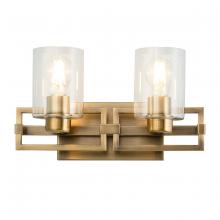  BB90117ATB-2 - Estes 2 Light Bath Vanity Light In Aged Brass