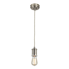  EL/DOUILLE/PPN - Douille Polished Nickel Rustic Industrial Pendant