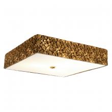  FM1158G-SQ-20 - Mosaic Square 3-Light Flush in Gold