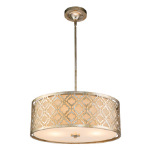  GN/ARABELLA/P/L-S - Arabella Large  Kitchen Island Pendant to Semi Flush in Distressed Silver By Lucas McKearn