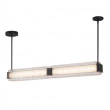  LP374247UBCR-UNV - Alai 47-in Urban Bronze/Ribbed Glass LED Linear Pendant