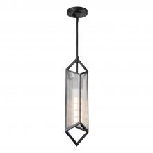  PD332119UBCR - Cairo 19-in Ribbed Glass/Urban Bronze 1 Light Pendant