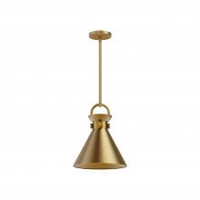  PD412011AG - Emerson 11-in Aged Gold 1 Light Pendant