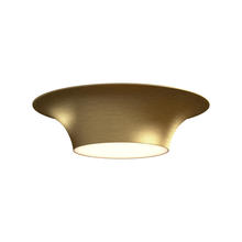  FM523016BG - Emiko 16-in Brushed Gold 2 Lights Flush Mount