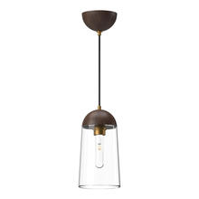  PD542207AGWT - Emil 6-in Aged Gold/Walnut 1 Light Pendant