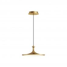  PD418012BG - Issa 12-in Brushed Gold LED Pendant