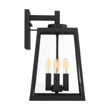  60/6583 - Halifax - 4 Light Large Wall Lantern - with Clear Glass - Matte Black Finish