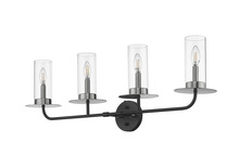 HOMEnhancements 70166 - Vivio Aura 4-Bulb Two-Toned Vanity Light - CG/MB/NK