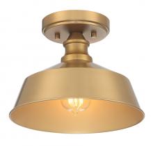  M60068NB - 1-Light Ceiling Light in Natural Brass