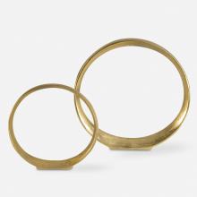  18961 - Jimena Gold Ring Sculptures Set/2