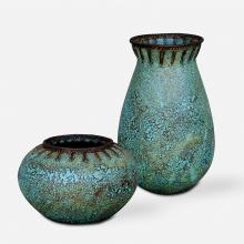  17111 - Bisbee Turquoise Vases, S/2