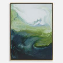  32367 - Serene Green Framed Abstract Art