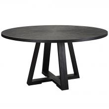  25206 - Gidran Round Black Dining Table