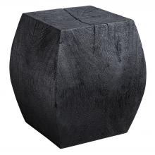  25296 - Grove Black Wooden Accent Stool