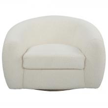  23747 - Capra  Art Deco White Swivel Chair