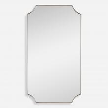  09727 - Lennox Brass Scalloped Corner Mirror