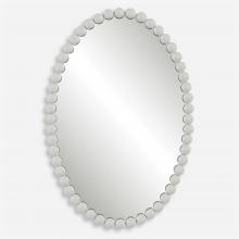  09874 - Serna White Oval Mirror